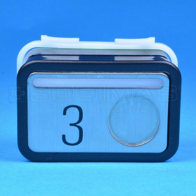 Bouton type M gravé 3 - compatible