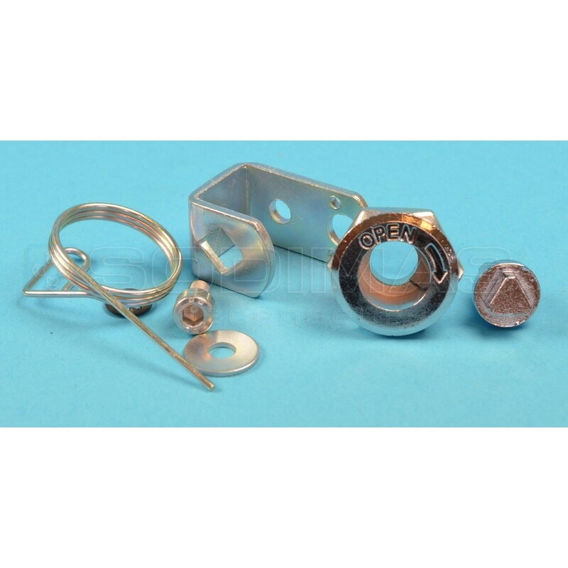 Ensemble déverrouillage porte Compact/3300 - TR Ouverture vers la droite vue du palier - compatible