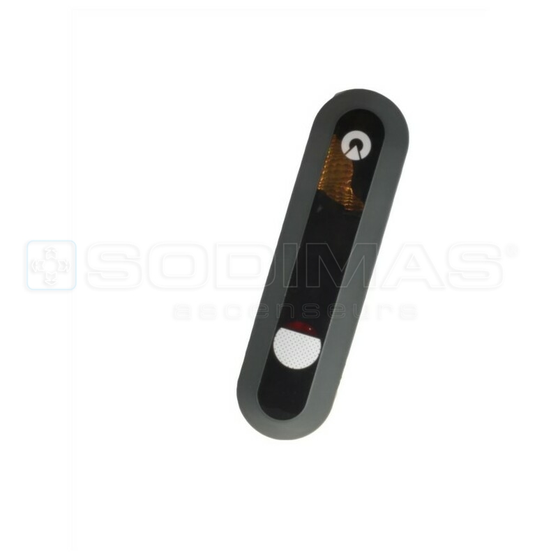 Paliére 1 bouton -4 fils pour gestion par contact à clé -contient carte 591322