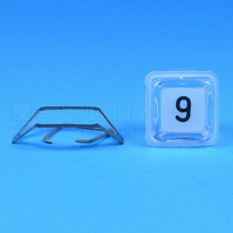 Ensemble cube blanc gravé 9 pour bouton type R/R1 - compatible