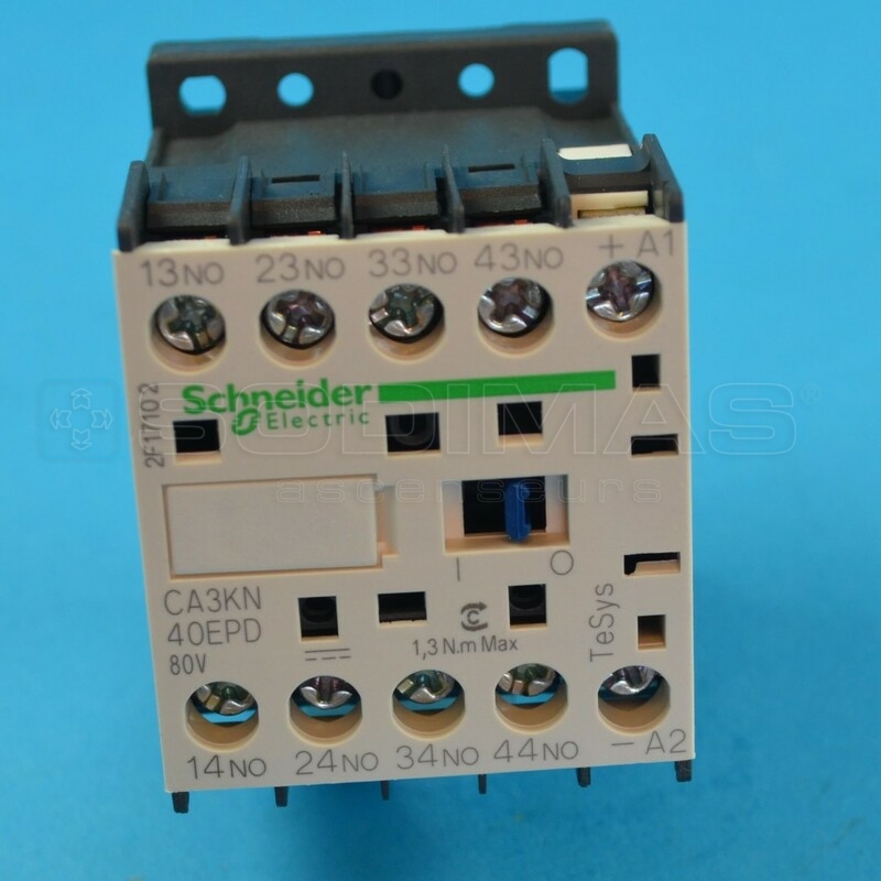Contacteur auxiliaire 4NO 80Vcc -CA3KN40EPD-PORTE QKS9-compatible