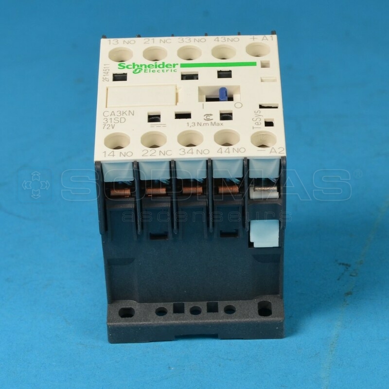 Contacteur auxiliaire 3 NO / 1 NC (31Z)-80VDC-compatible