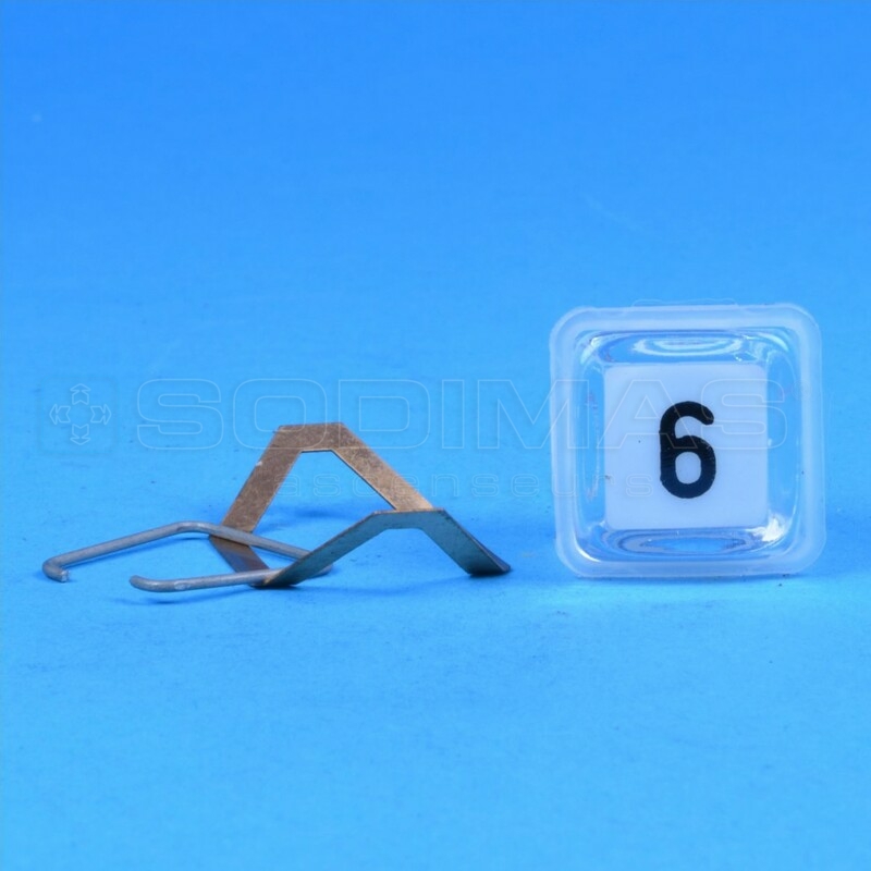 Ensemble cube blanc gravé 6 pour bouton type R/R1 - compatible
