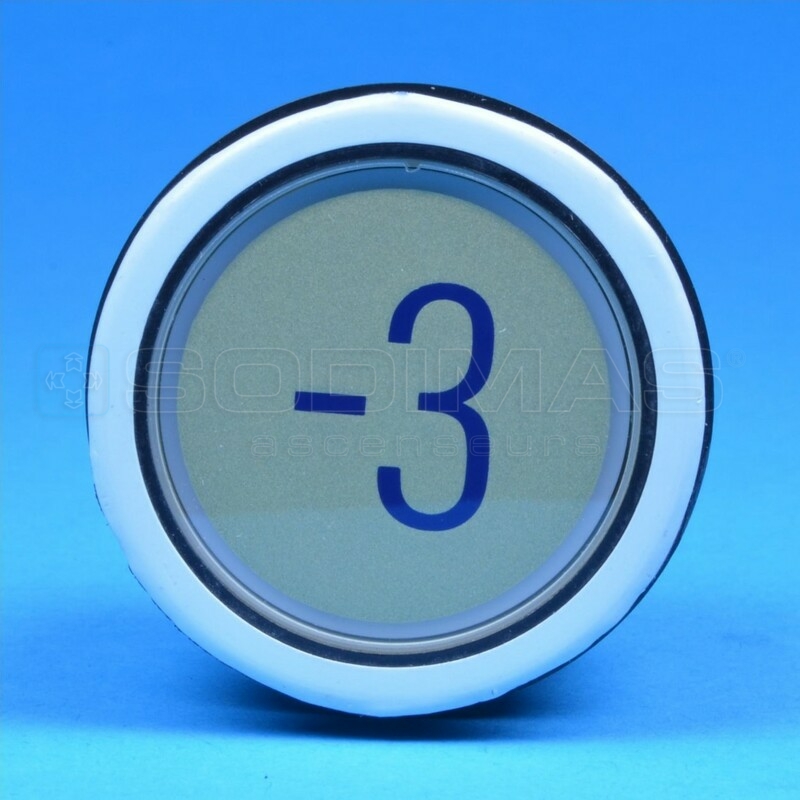 Bouton type D2 gravé -3 + câble - compatible