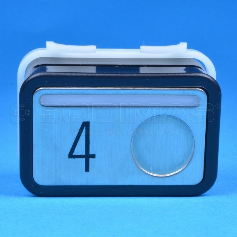 Bouton type M gravé 4 - compatible