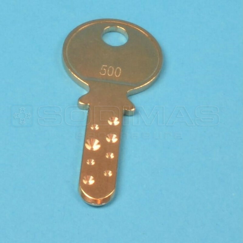 Clé type KABA 8 sous n° 500 - compatible-vendu à l'unité
