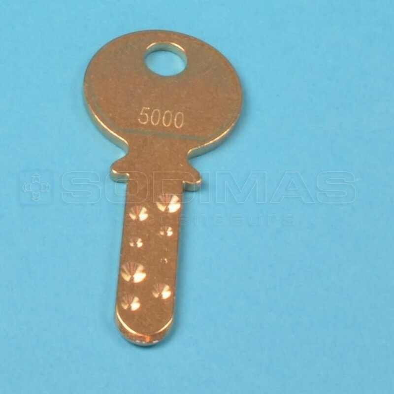 Clé type KABA 8 sous n° 5000 - compatible-vendu à l'unité