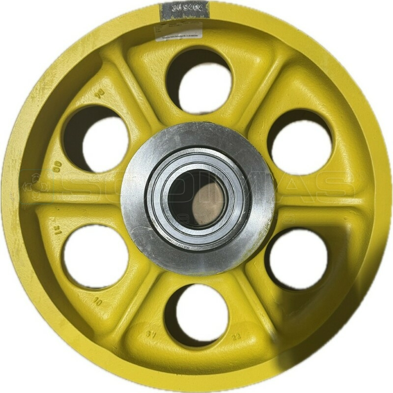 Poulie déflexion Ø 400 5*10 axe Ø 60 mm -compatible