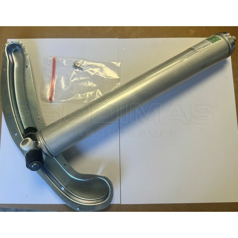 Kit ferme porte demontable reparation 361 mm + courbe reparation gauche- OUVERTURE GAUCHE VU PALIER-B60