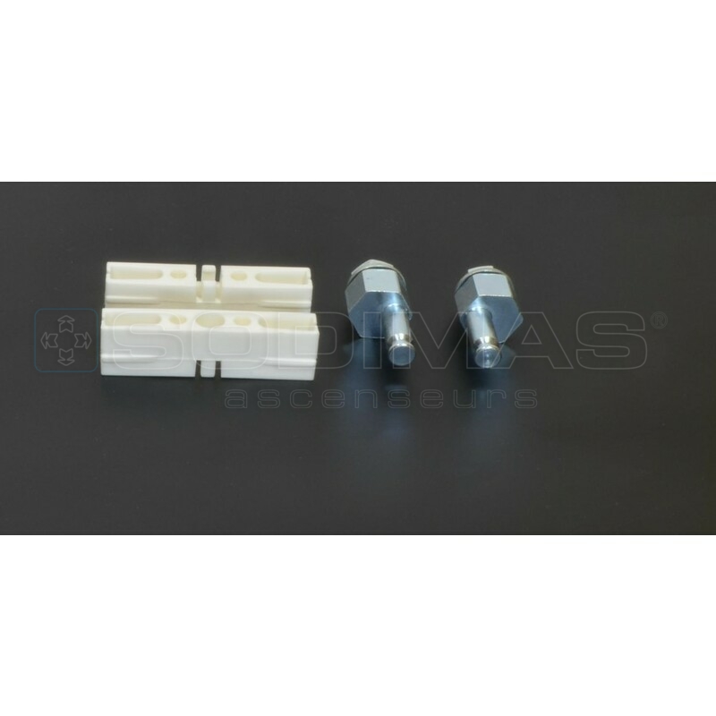 Patins complets ( 2 pièces ) avec fixation compatible pour porte Varidor10 . Varidor 30