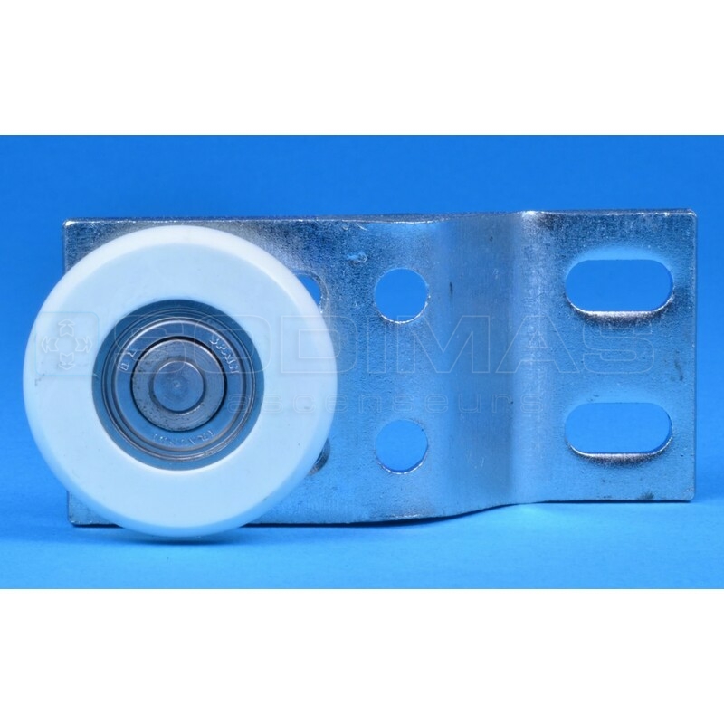 Galet QKS8 coudé extérieur 25 mm - compatible