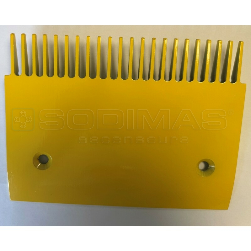 Peigne jaune 154,3 x 205,5 mm - compatible pour trottoir roulant RSE/RST/RSS - (plateaux courts de 133 mm)