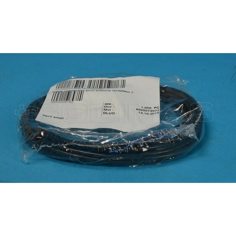 Câble connexion fiche bleu pour antenne récepteur Cegard mini - 5 mètres -compatible