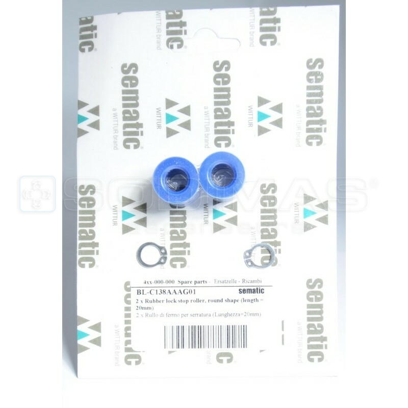 Butée serrure Ø 20 -jeu de 2 SEMATIC - compatible