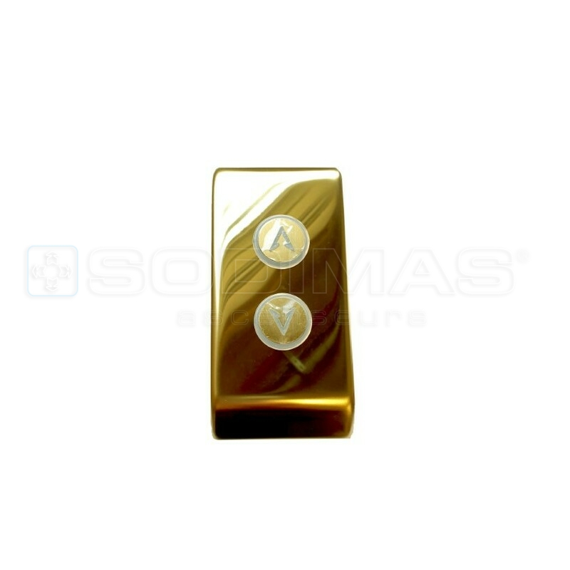 Boitier applique 85x185x25, or miroir,bp Cyntra or montée descente