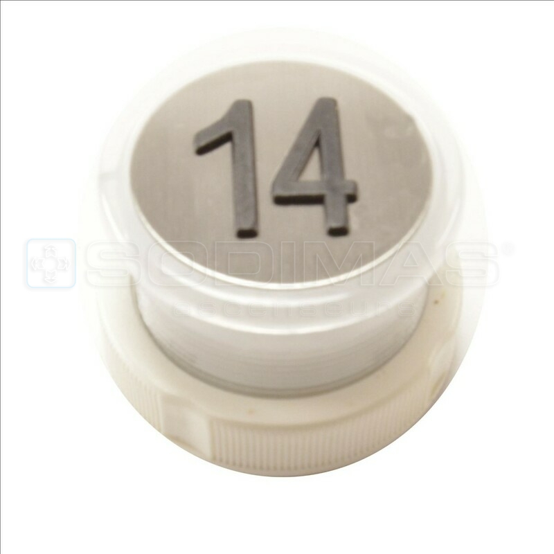 Bouton Cyntra V2 inox brossé 14