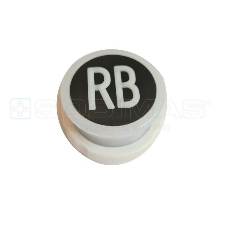 Bouton Cyntra V2 noir brossé RB