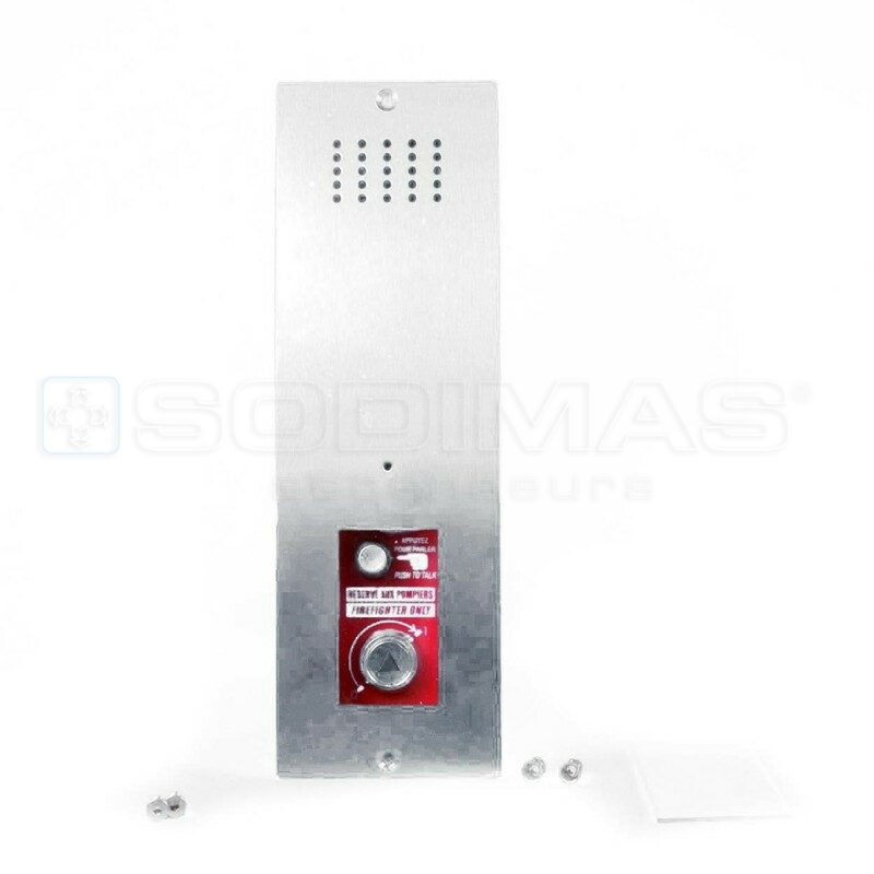 Boîte pompier palier inox 80 x 250 mm