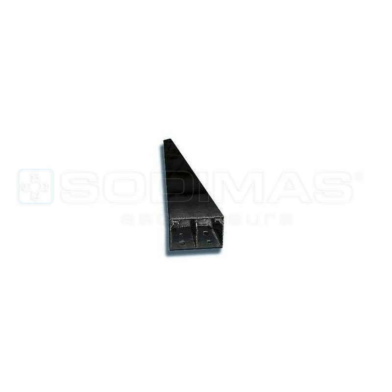 Goulotte cloisonnée gaine dimensions 40 x 60 - Long. 2 m coloris noir