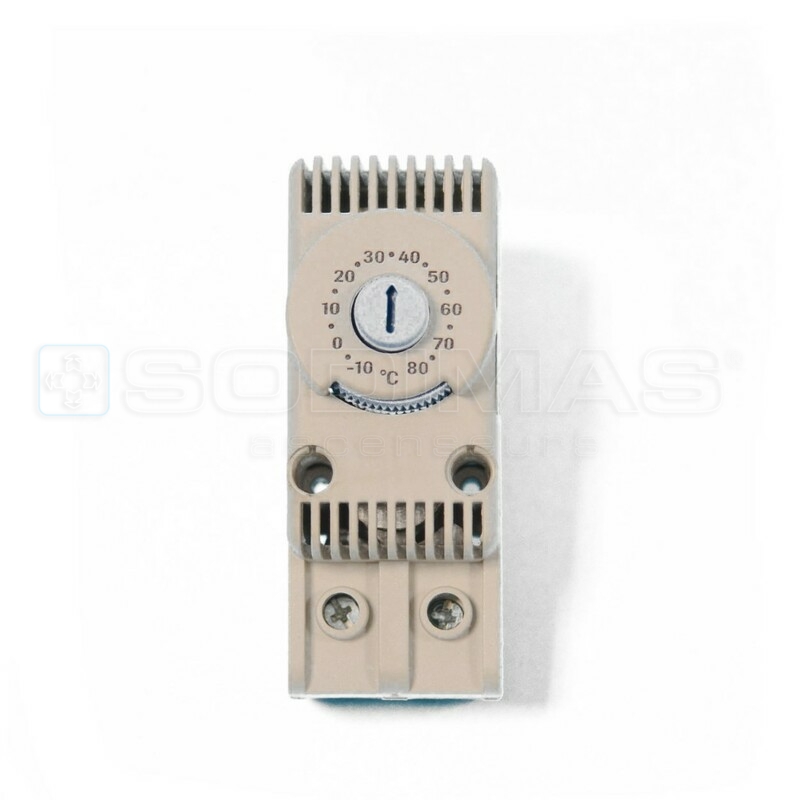 Thermostat réglable 10/80°C - 1 contact NO pouvoir coupure 230 V - 10 A