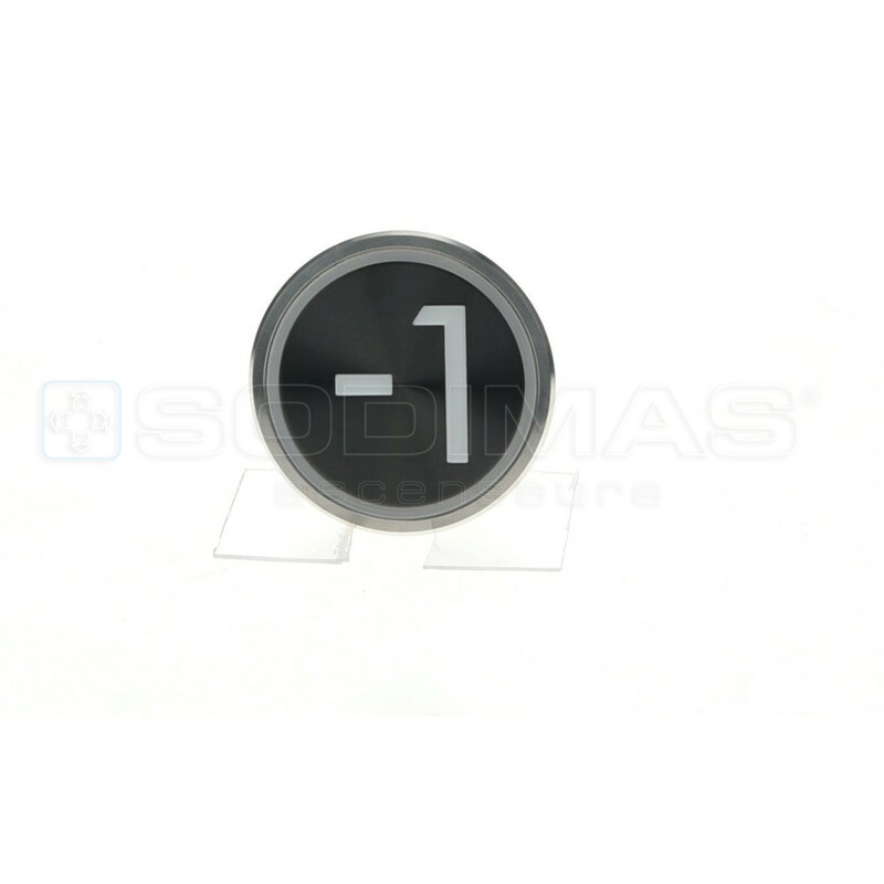 Bouton Cyntra XL V2 noir brossé -1