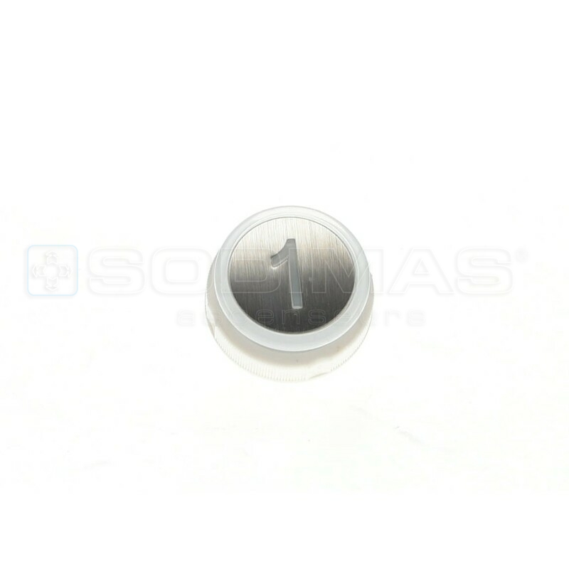 Bouton Cyntra inox brossé 1