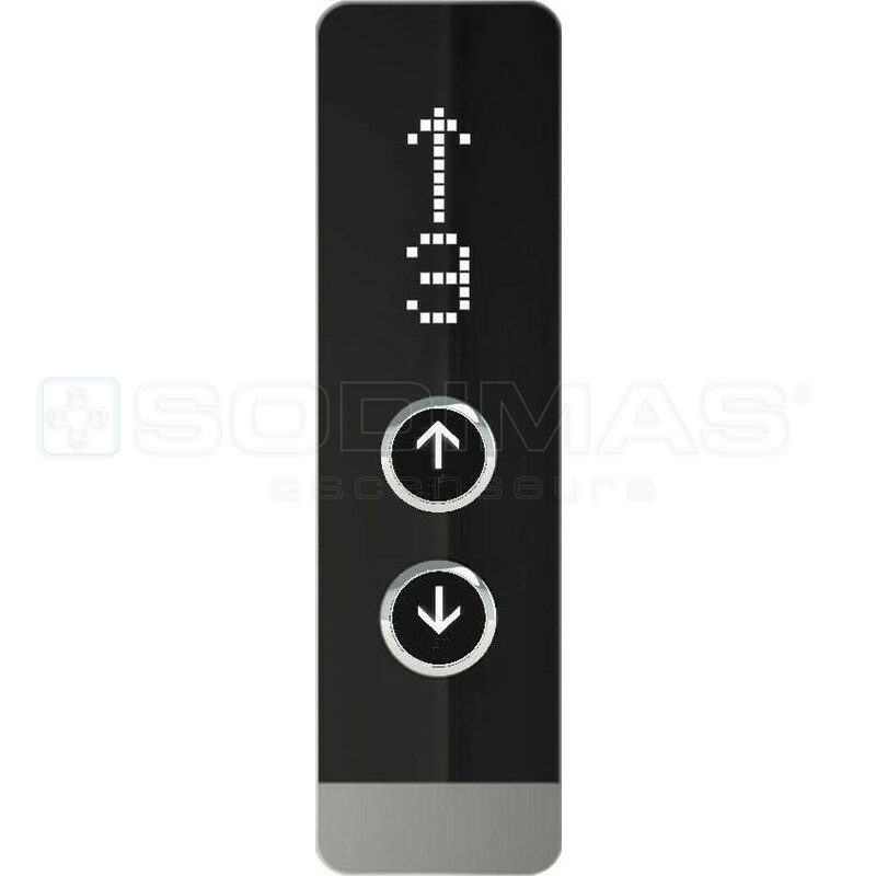 Boite palière Black Pad-V2- 2 boutons + afficheur