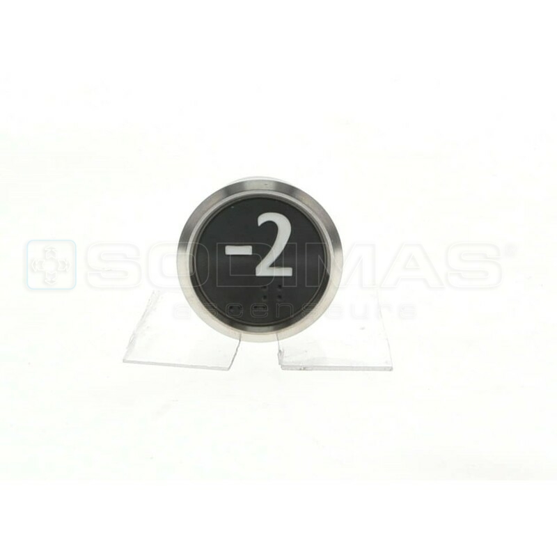 Bouton IP65 V2 noir brossé -2