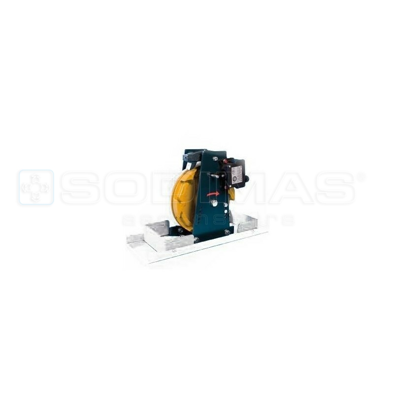Limiteur de vitesse R5SP - Simple sens - Diamètre 200 mm - sens de prise droite - Embase longue 420 x 155 mm (lxL) -Vitesse de prise 1,05 m/s