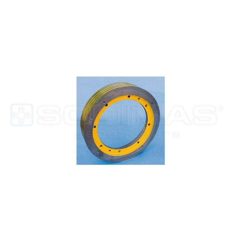 Poulie traction GL/GT300-GTW9 /S - Ø 400 mm - 5x10/11 - pas de 16 mm - V 35°