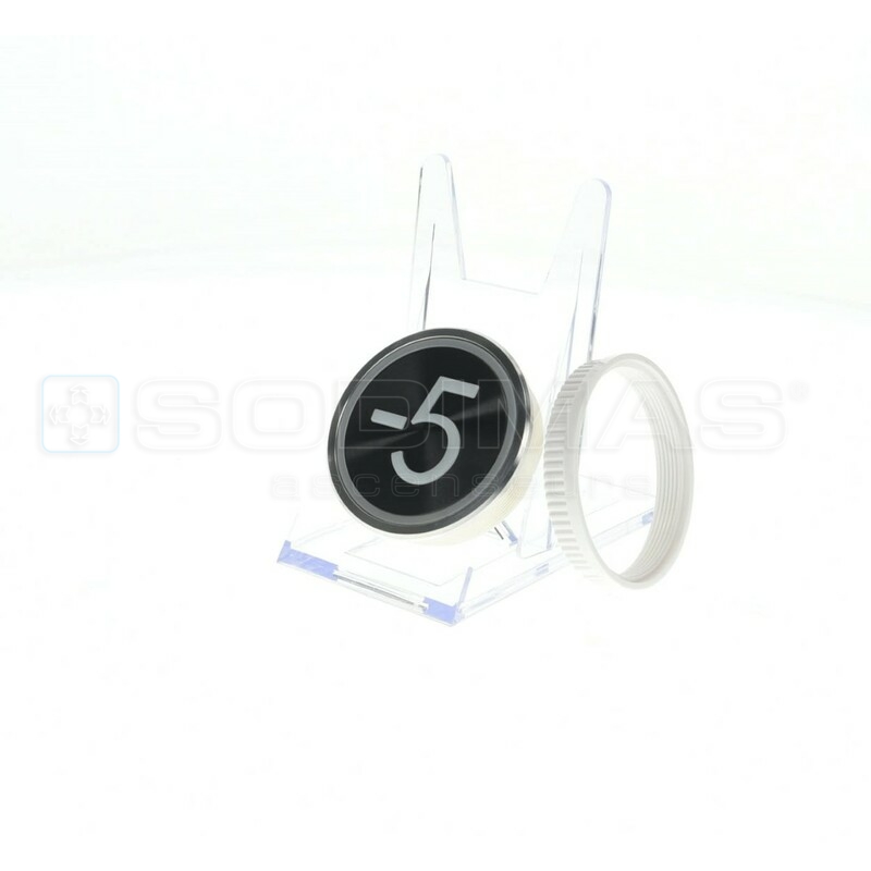 Bouton Cyntra XL noir brossé -5