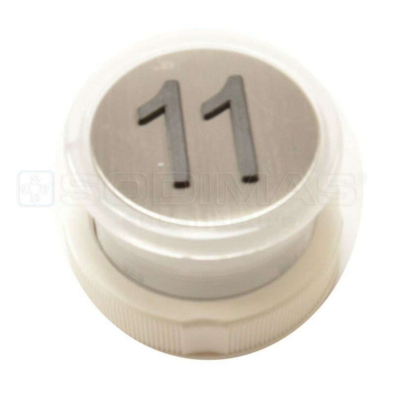 Bouton Cyntra V2 inox brossé 11