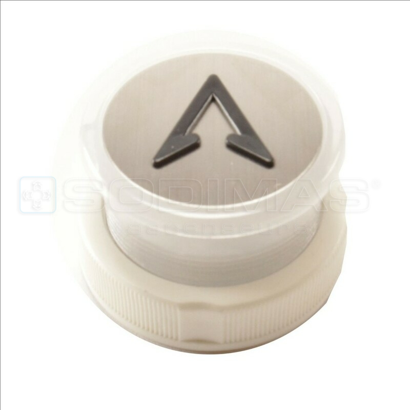 Bouton Cyntra V2 inox brossé monté + bip