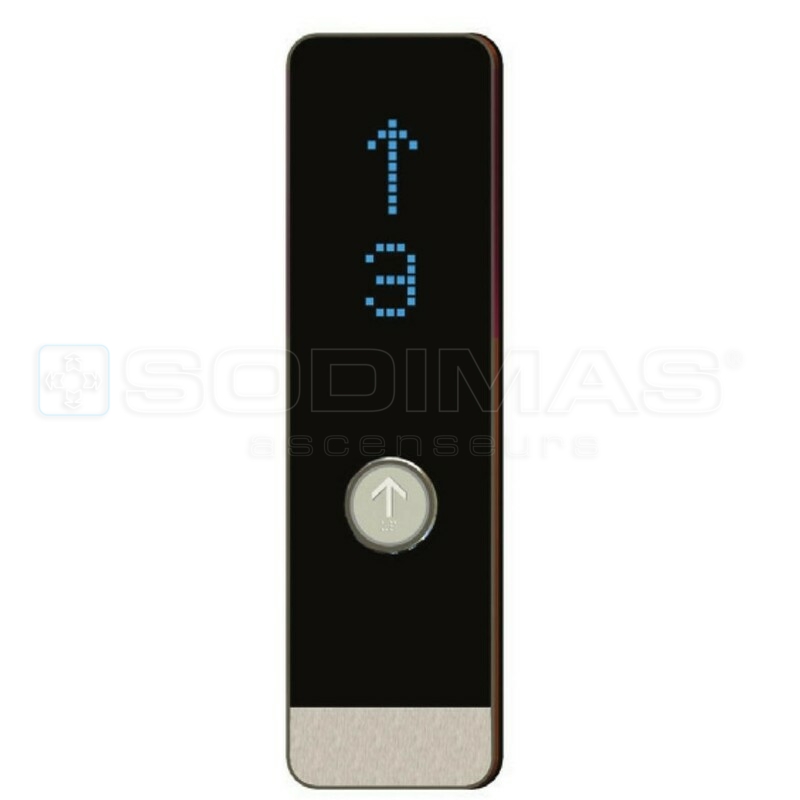 Boite palière Black Pad 1 bouton flèche montée + afficheur