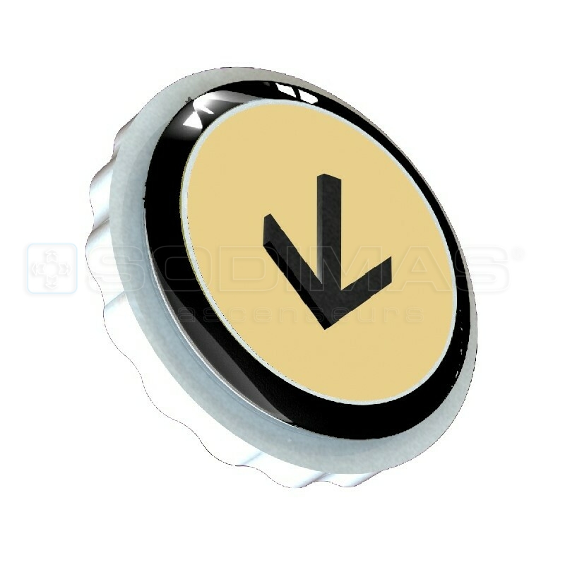 Bouton Slyma V2 or brossé descente