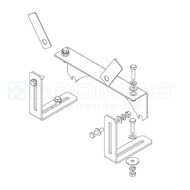 Kit fixation points tournants TA125 poulie D570 mm
