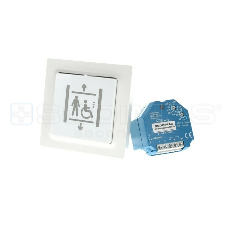 Kit complet bouton palier déporté sans fil pour ascenseur