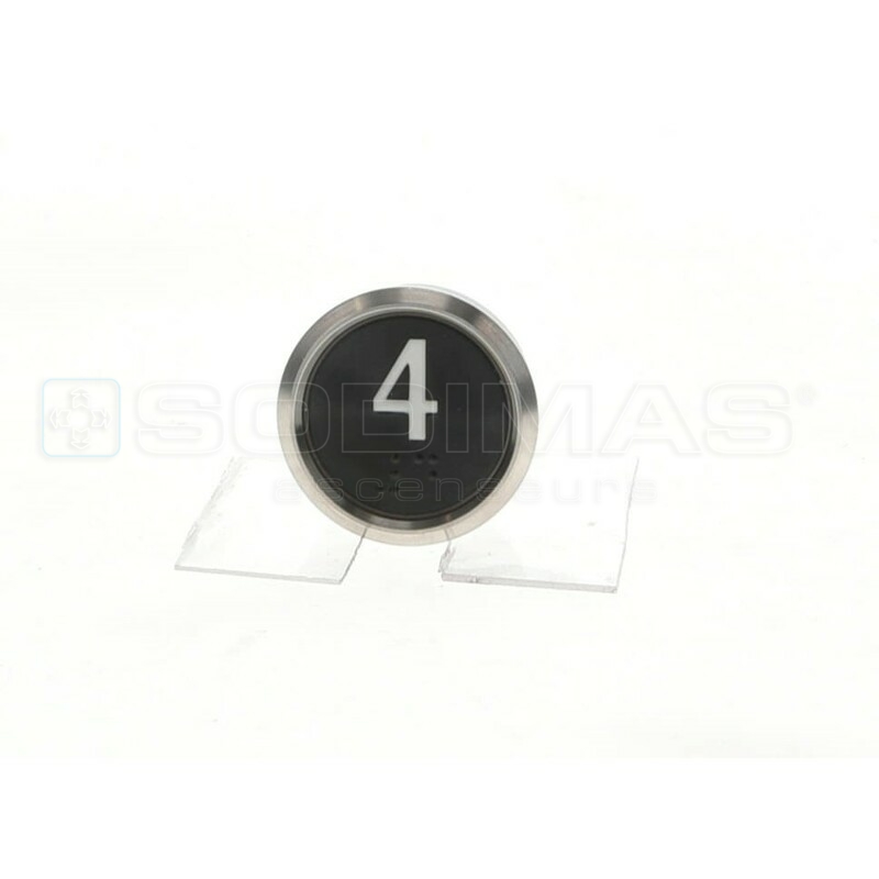 Bouton IP65 V2 noir brossé 4