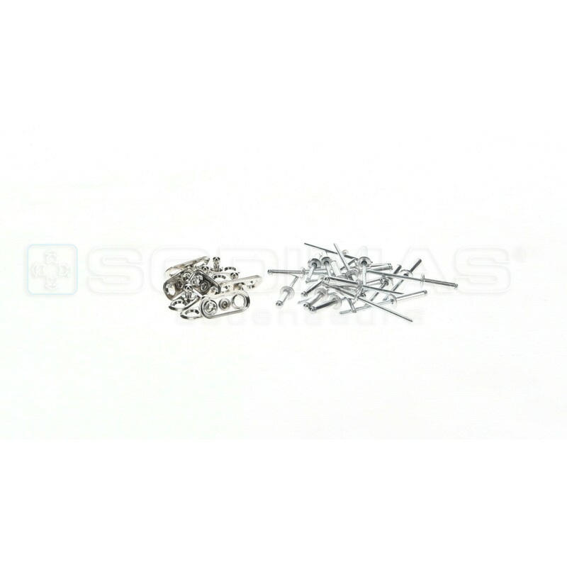 Sachet de 20 rivets + 10 Tenaxes à platine