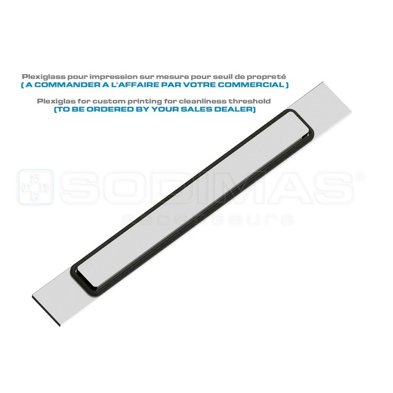 Vitre à imprimer sur mesure pour seuil de propreté cabine ( à commander au service commercial )