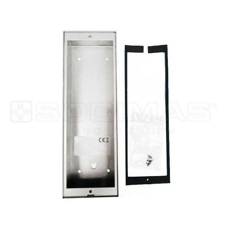 Boîtier applique 253x83x48 pour pompier MIP28F, pompier INT-P1, interphones INT-01 et INT-02