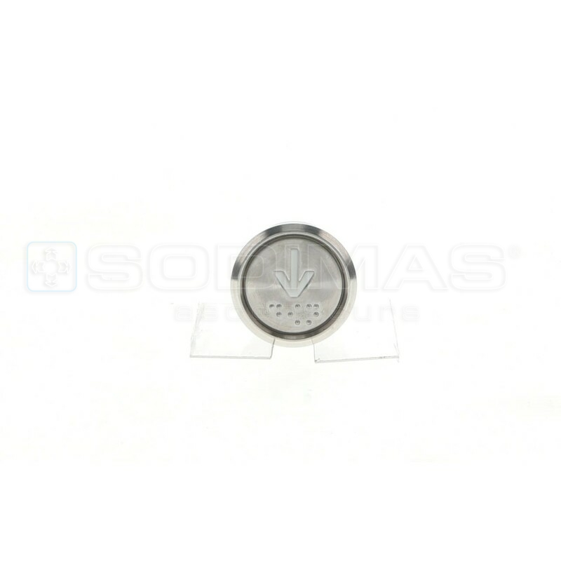 Bouton Cyntra descente IP54 lumineux bleu avec buzzer