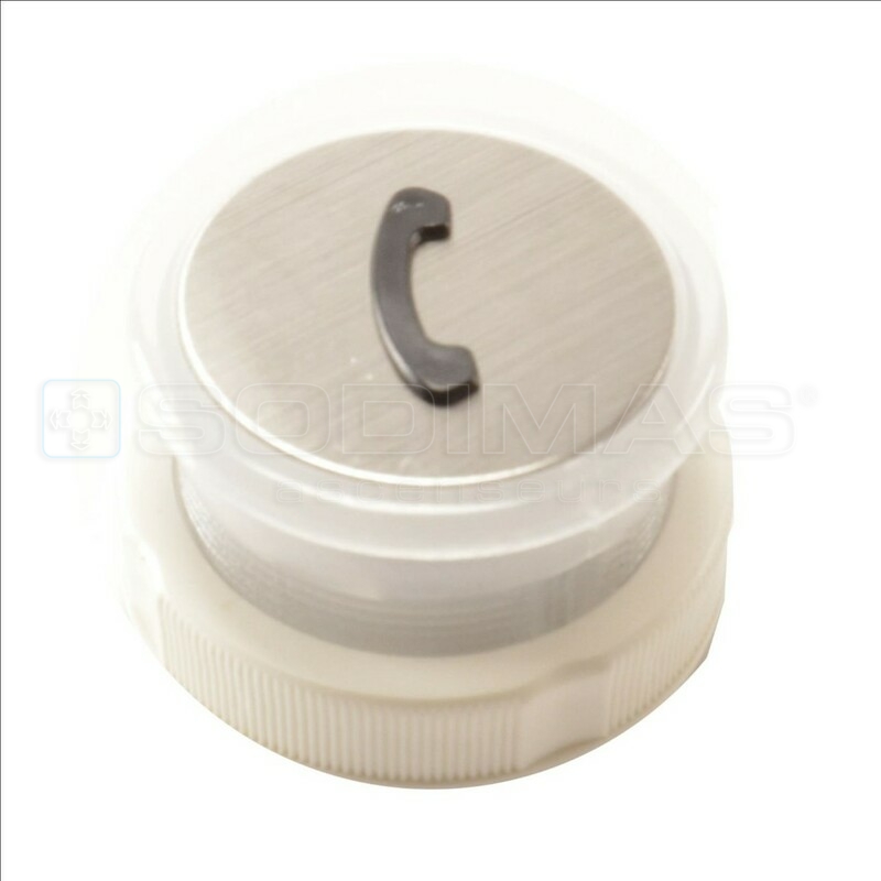 Bouton Cyntra V2 inox brossé teléphone