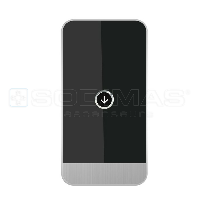Black pad wide 1 bouton descente 2NO