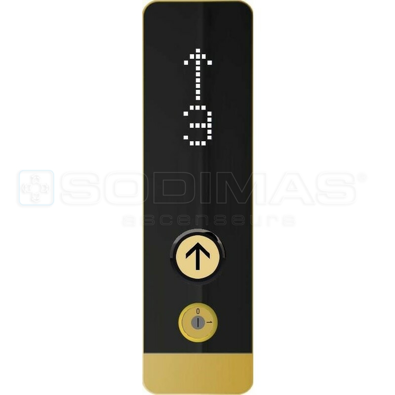 Boite palière Black Pad-V2 OR- bouton montée + afficheur + 1 C/C