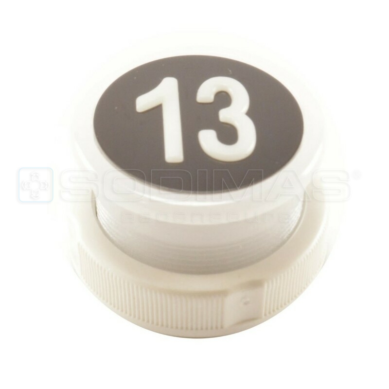 Bouton Cyntra V2 noir brossé 13