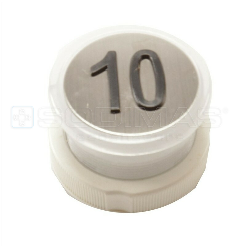 Bouton Cyntra V2 inox brossé 10