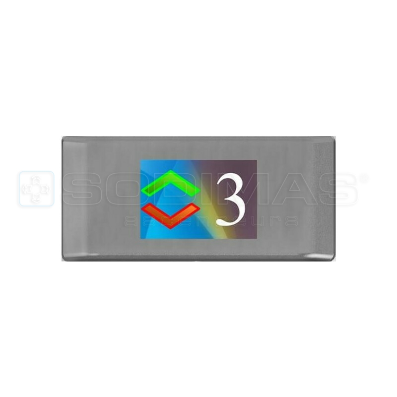 Boitier applique 3,5" sans gong, finition inox brossé