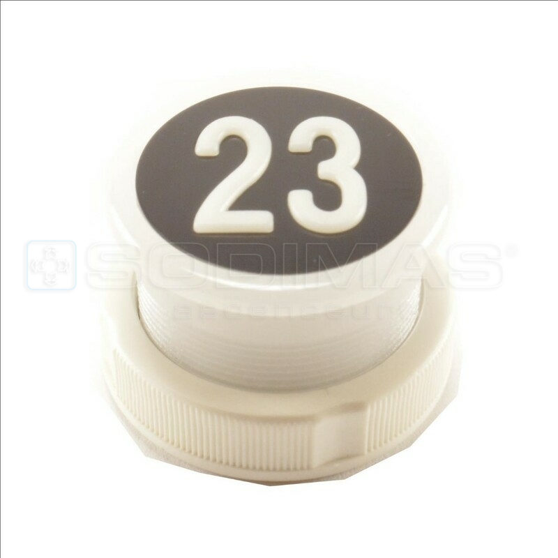 Bouton Cyntra V2 noir brossé 23