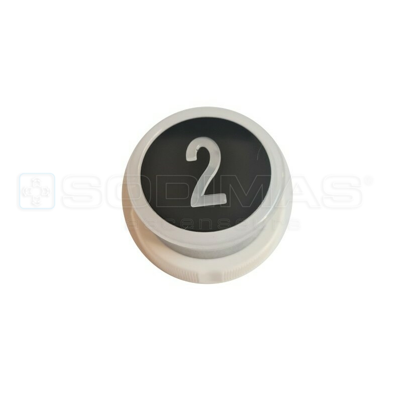 Bouton Cyntra V2 noir brossé 2